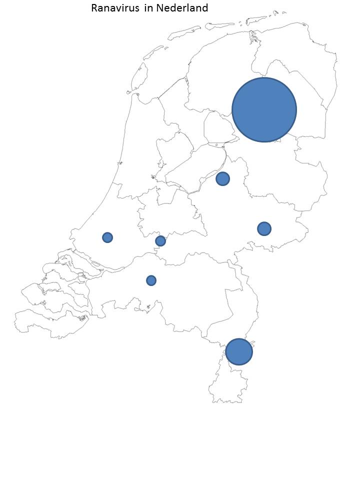 Ranavirus nu ook in Zuid-Holland
